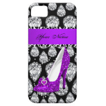 iPhone 5 Lila High Heel Shoe