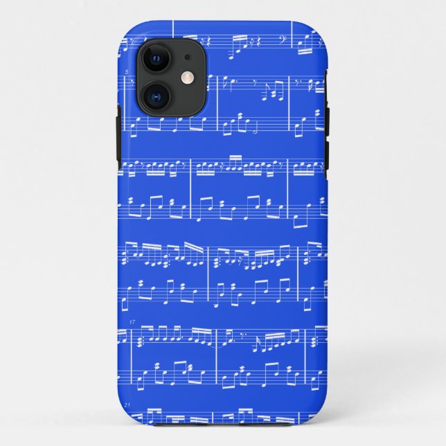 iPhone 5 Notenen-Königsblau Case-Mate iPhone Hülle (Rückseite)