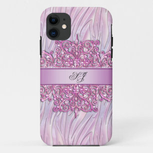 iPhone 5 oder 4 Zebra Damast Hübsches Rosa Case-Mate iPhone Hülle