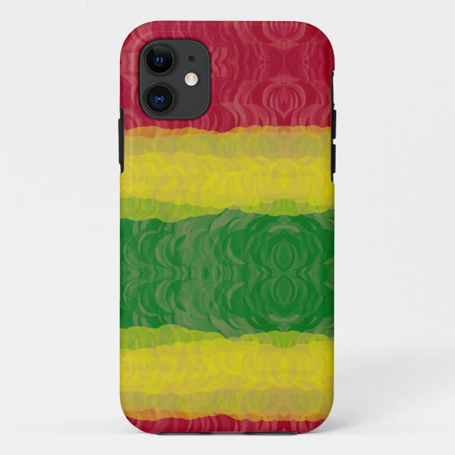 iPhone 5 selten gibt es ID Fall, Rasta Abstrakt Case-Mate iPhone Hülle (Rückseite)