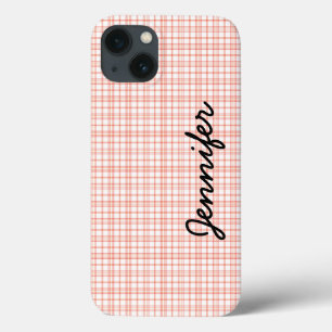 iPhone 6 Fall-, Orange u. weißeskariertes, title_seo2