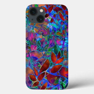 iPhone 6 Hülle Robust Floral Abstraktes Buntglas