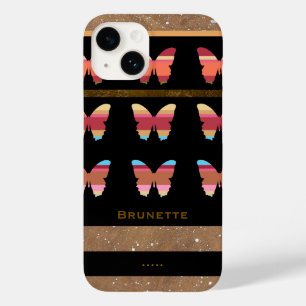 iPhone 6 mit gestreiften Schmetterlingen Case-Mate iPhone 14 Hülle