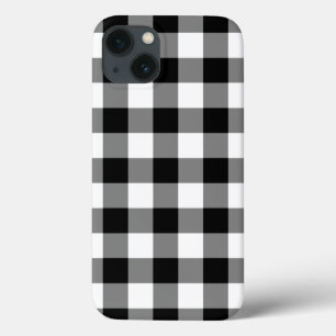 iPhone 6 Plus Fall: Schwarz und Weiß Gingham Patt Case-Mate iPhone Hülle