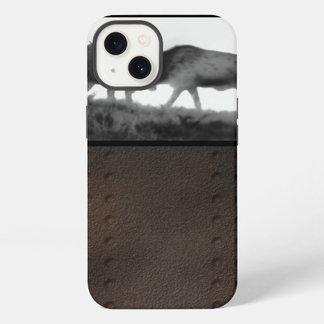 iPhone 6 Tough Case Two Bull Elk Fighting Hülle (Rückseite)