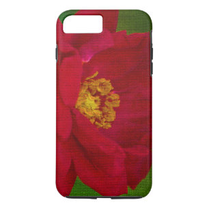 iPhone 7 coque / Rose rouge Mosiac Style Carrelage