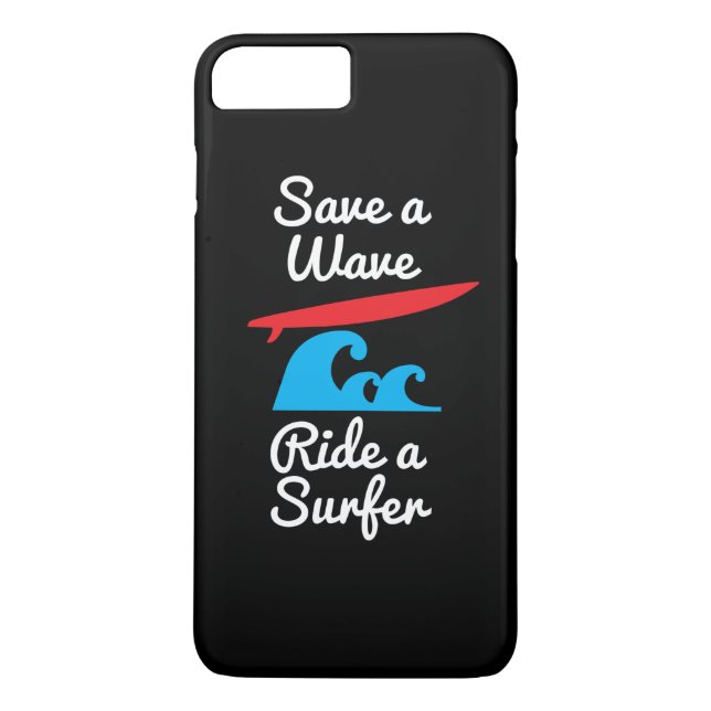 iPhone 7 Plusabdeckungs-Fall - Reiter ein Surfer Case-Mate iPhone Hülle (Rückseite)