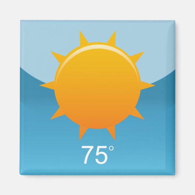 iPhone App Magnet - Wetter (Vorne)
