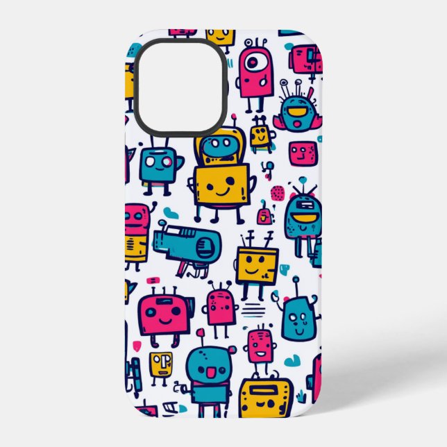 iPhone Artistic Robot Phone Case 12 Pro Hülle (Rückseite)