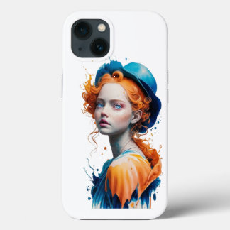 IPhone Back Cover Farbe 3D Mädchen Design