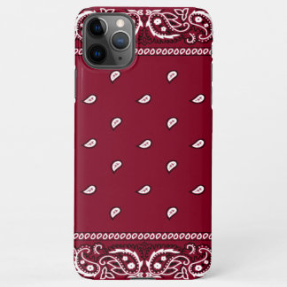 iPhone Bandana Burgundy Phone Case iPhone 11Pro Max Hülle