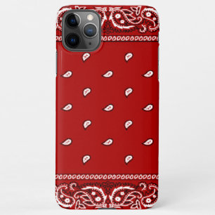 iPhone Bandana Red Phone Case iPhone 11Pro Max Hülle