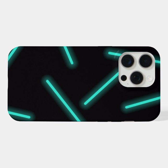 iphone bleu brillant 15 pro max coque (Verso Horizontal)