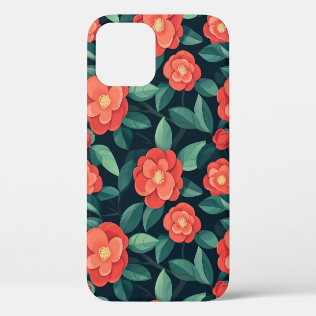 iPhone-Blumenmuster-Handy-Gehäuse Case-Mate iPhone Hülle (Rückseite)