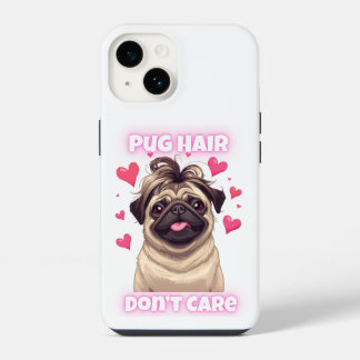 Pour iPhone 14 Carlin Cheveux Don’t care - Drôle Carlin coque iph
