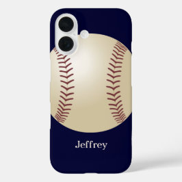 iPhone Case, Baseball, Blau, Personalisierter Name title_seo2