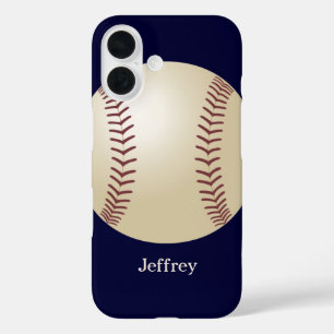 iPhone Case, Baseball, Blau, Personalisierter Name title_seo2