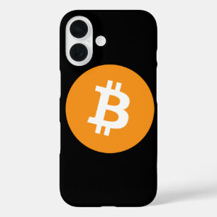 iPhone Case Bitcoin Black Orange Kryptowährung
