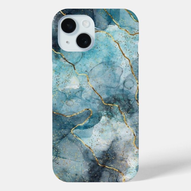 iPhone Case, flunder-marmorresistenter Fall: Case-Mate iPhone Hülle (Rückseite)