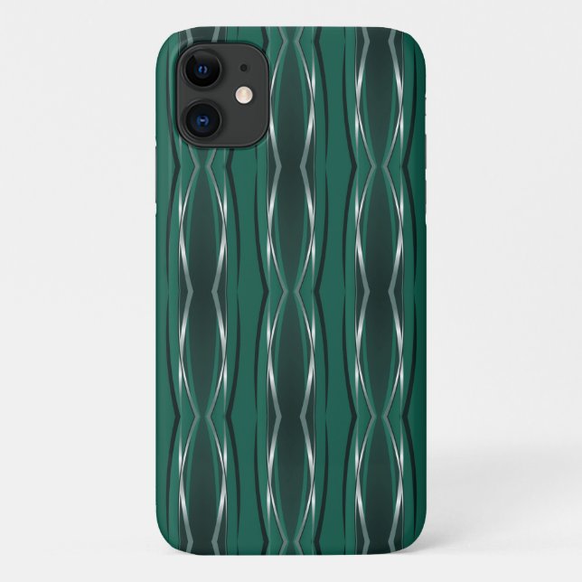 iPhone Case - Forest Silver Retro (Rückseite)