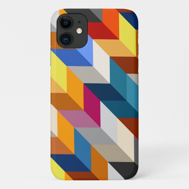 iPhone Case für abstrakte Formen und Farben (Rückseite)
