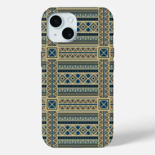 iPhone Case für Afrikanisches Mali-Muster (Rückseite)