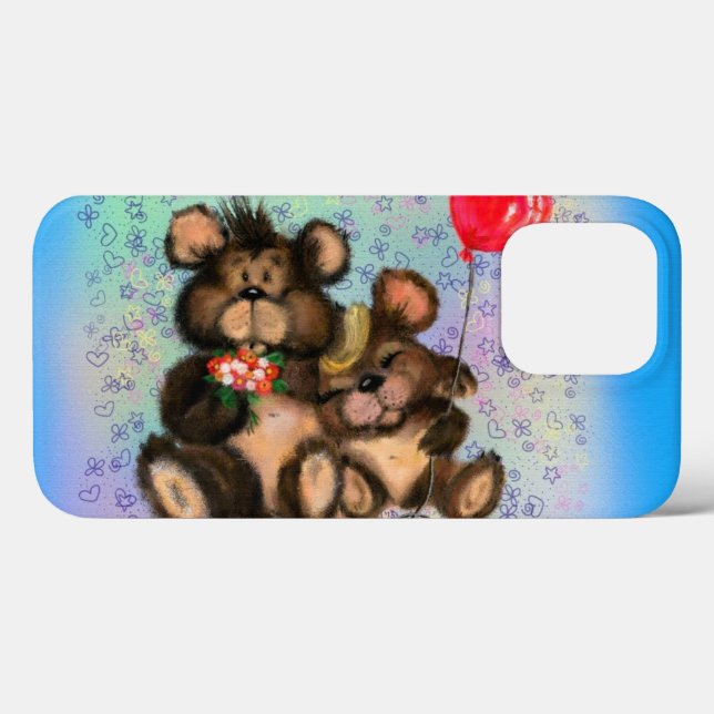 iPhone Case für Baby und Mama Bears (Rückseite (Horizontal))