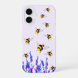 iPhone Case für Blume und Bienen 16 Hülle