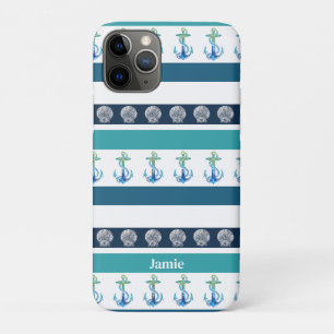 iPhone Case für die Blue White Family am Strand ge