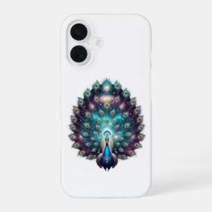 iPhone Case für luxuriöse Cosmic Peacock 16 Hülle