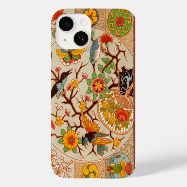 iPhone Case für Vögel und Schmetterlinge (Rückseite)