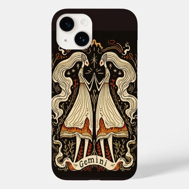 iPhone Case Gemini Celestial Zodiac Art (Rückseite)