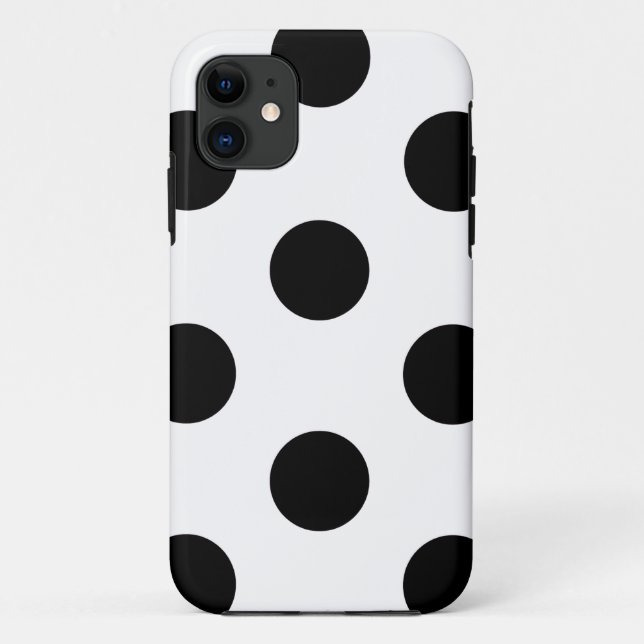 iPhone Case gestreift weiß und schwarz (Rückseite)