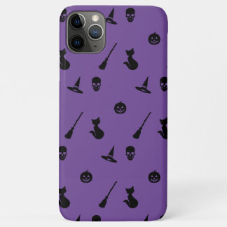iPhone Case Halloween Muster Blk auf Lila