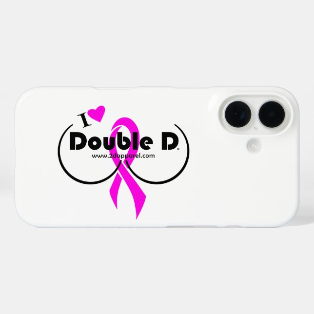 iPhone case - I Liebe Double D (Rückseite (Horizontal))