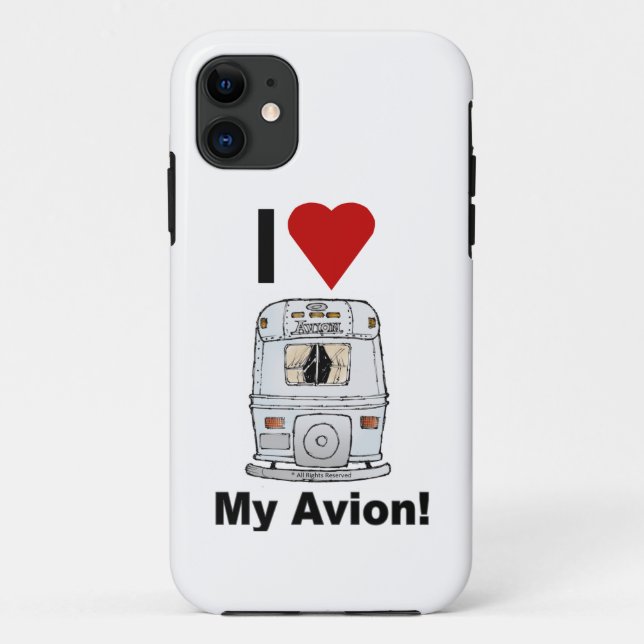 iPhone Case- I LIEBE my Avion! Case-Mate iPhone Hülle (Rückseite)