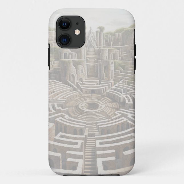 iPhone Case - LABYRINTH (Alabaster) (Rückseite)