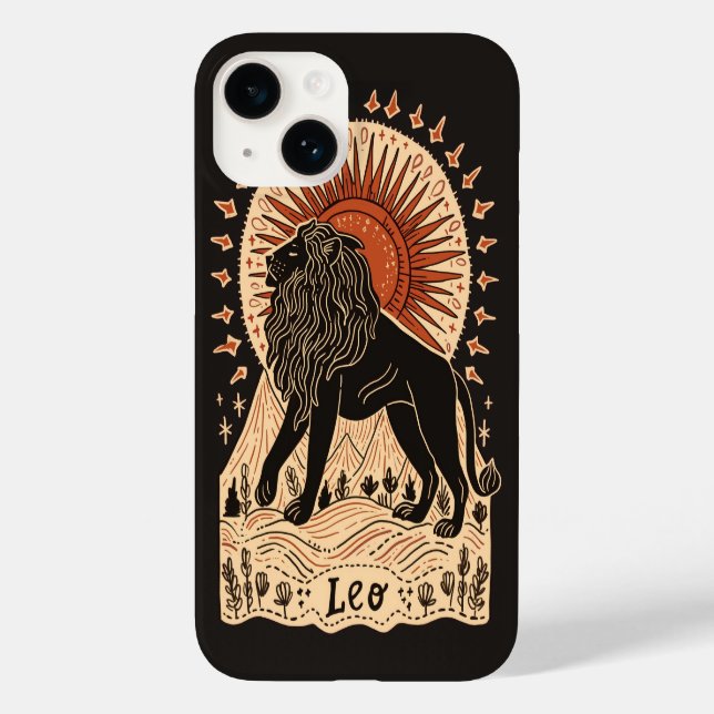 iPhone Case Leo Celestial Zodiac Art (Rückseite)