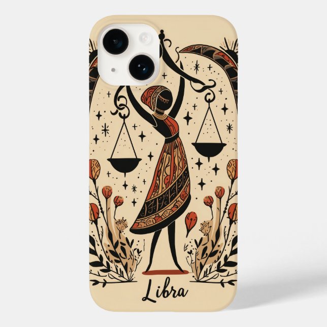 iPhone Case Libra Celestial Zodiac Art (Rückseite)
