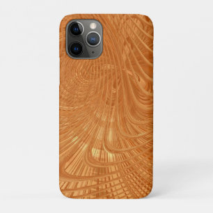 iPhone Case mit abstrakten Gold Waves