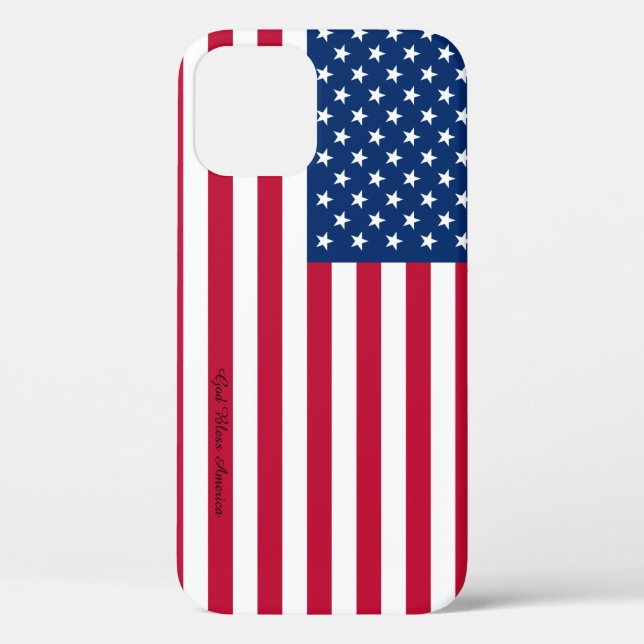 iPhone Case mit amerikanischer Flagge (Rückseite)