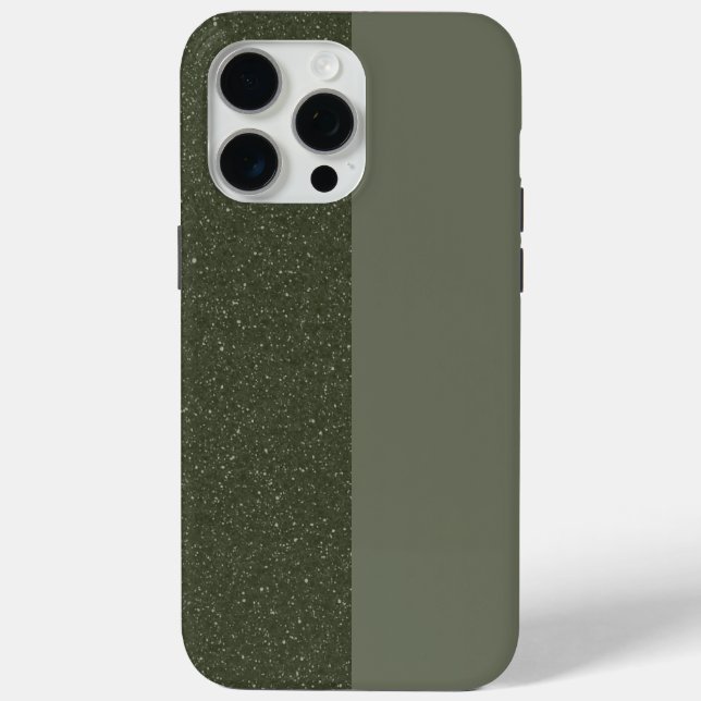 iPhone Case mit benutzerdefiniertem Moss Green (Rückseite)