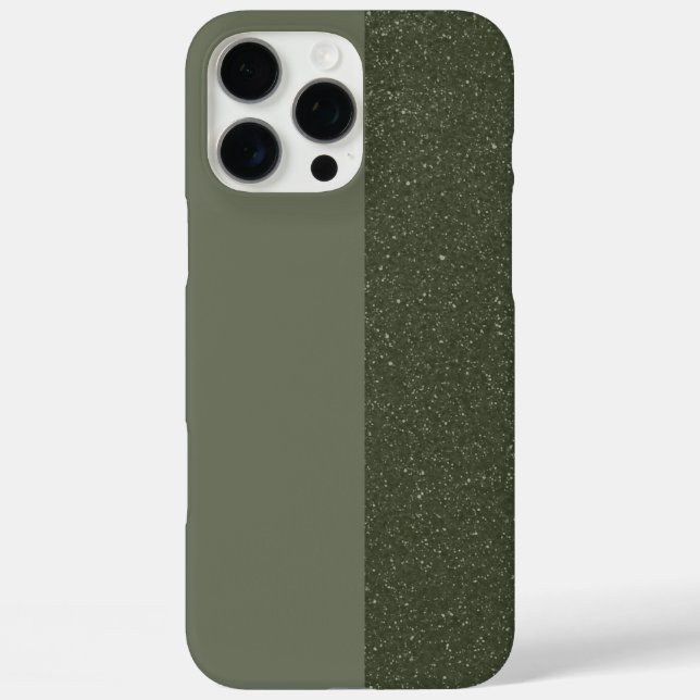 iPhone Case mit benutzerdefiniertem Moss Green Spl (Rückseite)