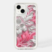 iPhone Case mit benutzerdefinierter rosa Blume |fl