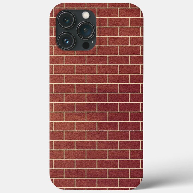 iPhone Case mit Brawn Brick Wall (Rückseite)