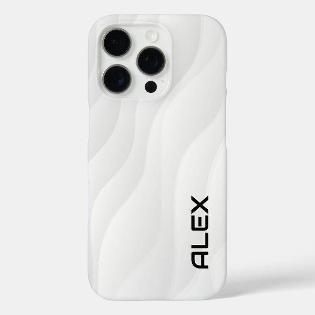 iPhone Case mit dem Blenden von White Wave (Rückseite)