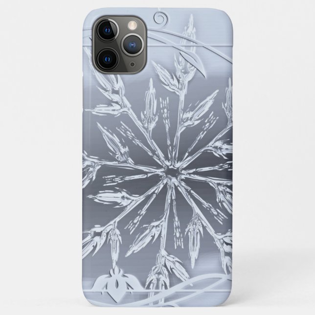 iPhone Case mit Eiskristall (Rückseite)