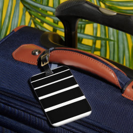 iPhone Case mit schwarzen und weißen Streifen Gepäckanhänger