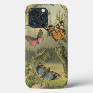 iPhone Case mit Vintagen botanischen Insekten