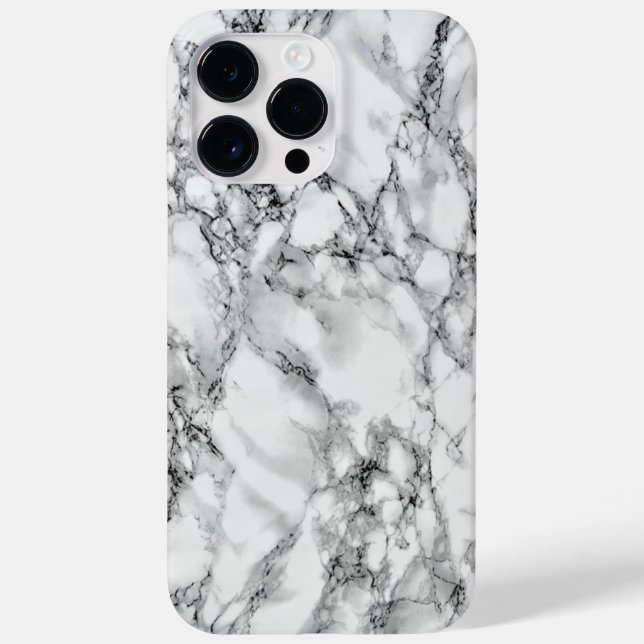 iPhone Case mit weißem Marmor (Rückseite)